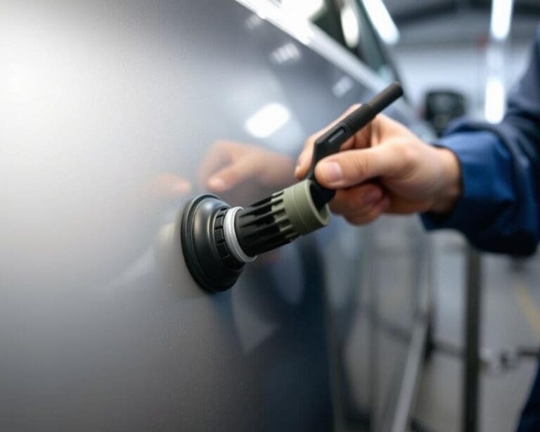 Hoe werkt uitdeuken zonder spuiten bij autoschade?