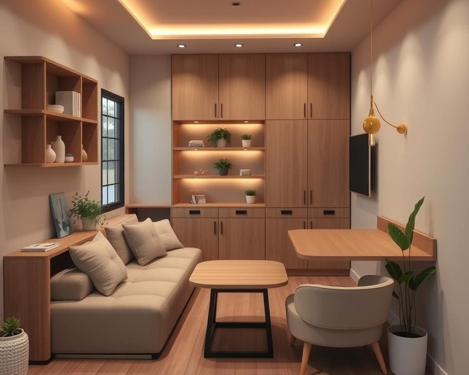 Inspiratie voor kleine ruimtes inrichten met slimme meubels