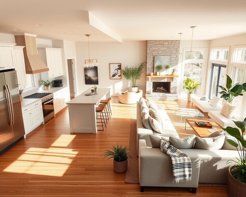 Hoe creëer je eenheid tussen keuken en woonkamer?