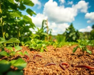 Hoe krijg je wormen in je tuin?