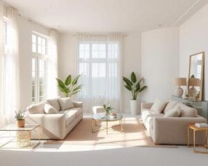 Hoe maak je je woonkamer groter met lichte tinten?