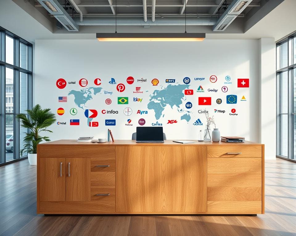 Hoe ondersteunt een bureau merken internationaal?