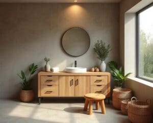 Hoe richt je je badkamer in met natuurlijke elementen?