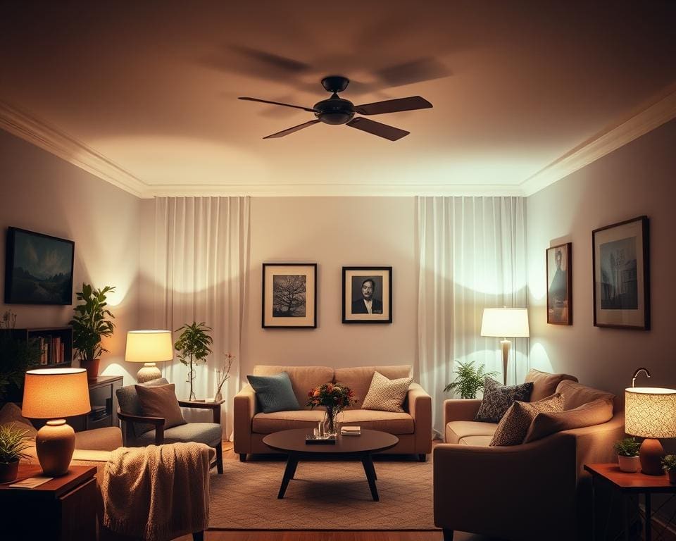 Wat is de ideale verlichting voor een gezellige woonkamer?