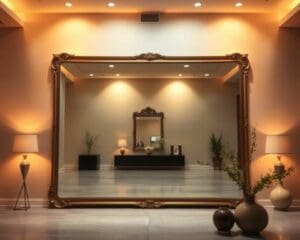 Wat maakt een spiegel groter dan hij is?