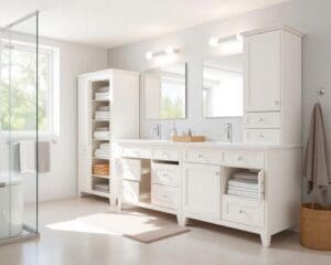 Welke badkamermeubels bieden extra opbergruimte?