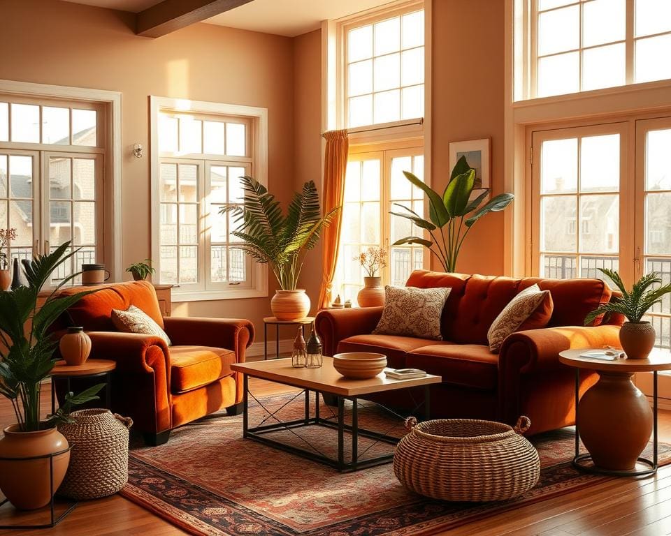 Welke kleuren brengen een warme sfeer in huis?
