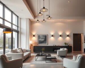 Welke verlichting past bij moderne woonkamers?
