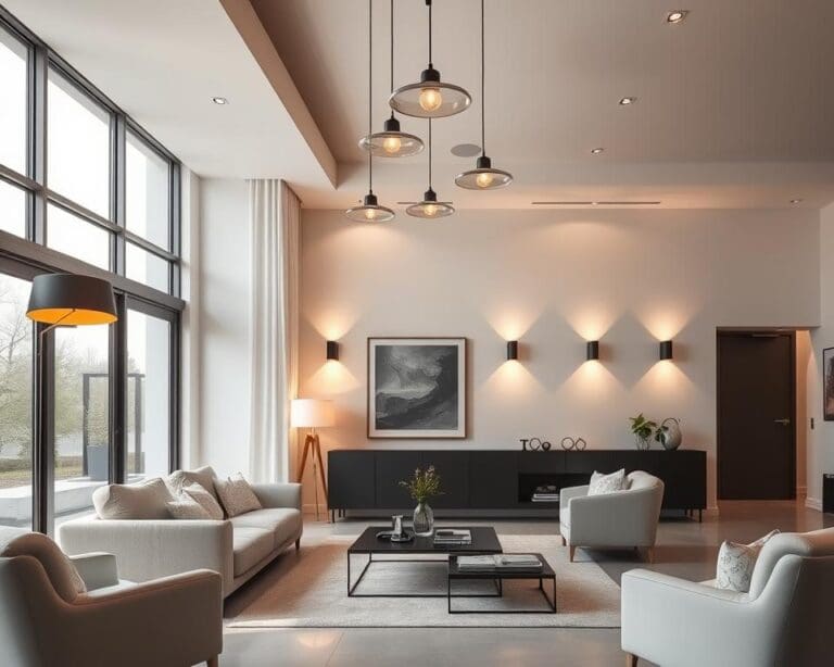 Welke verlichting past bij moderne woonkamers?