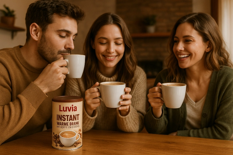 warme drank met koffie en ginseng