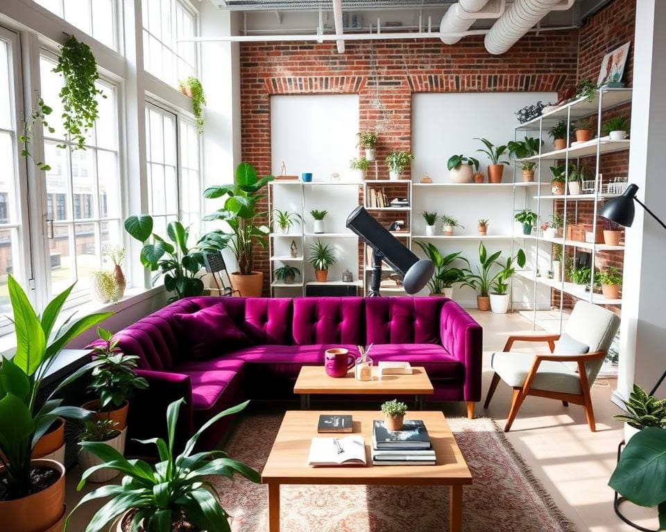 Hoe richt je een studio functioneel en gezellig in?