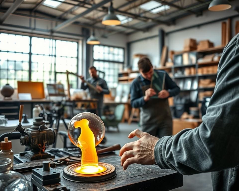 Hoe word je een glasmaker of glaszetter?