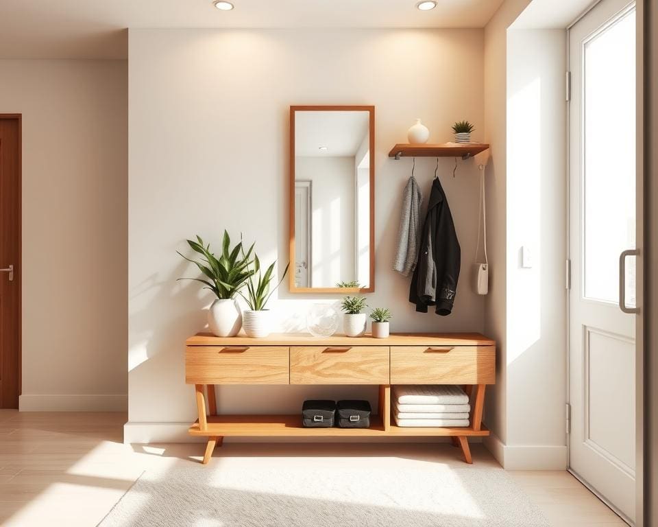 Wat zijn praktische tips voor een georganiseerde hal?