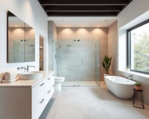 Hoe richt je een badkamer onderhoudsarm in?