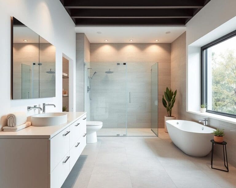 Hoe richt je een badkamer onderhoudsarm in?