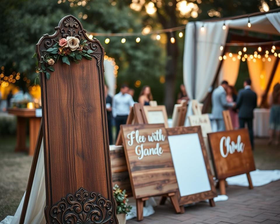 Waarom houten borden bestellen bij Nesheli.com voor events?