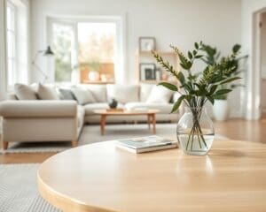 Waarom voelt een ronde salontafel luchtig?