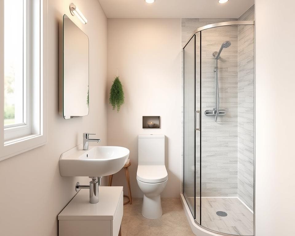 Welke indeling werkt in kleine badkamers?