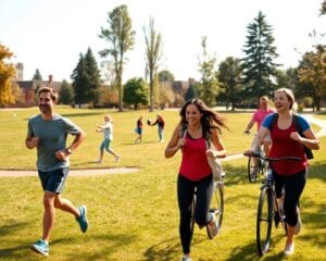Wat zijn manieren om samen actief te zijn?