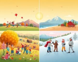 Welke activiteiten passen bij elk seizoen?