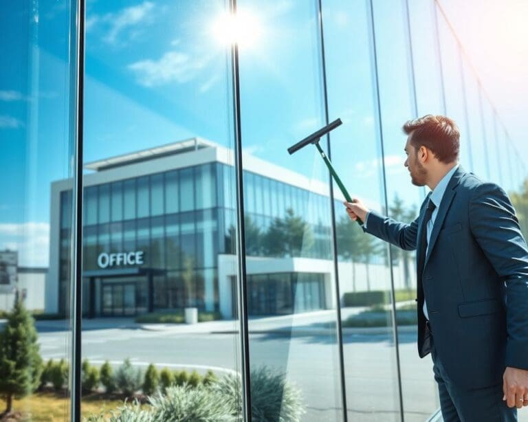 Hoe helpt glasbewassing voor bedrijven bij een representatief pand?
