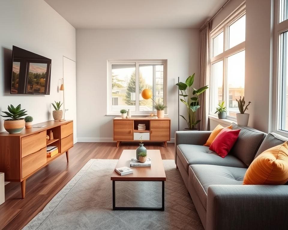 Hoe richt je een kleine woonkamer efficiënt in?