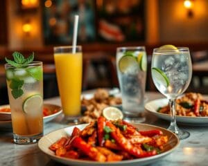 Wat drink je bij pittige gerechten?