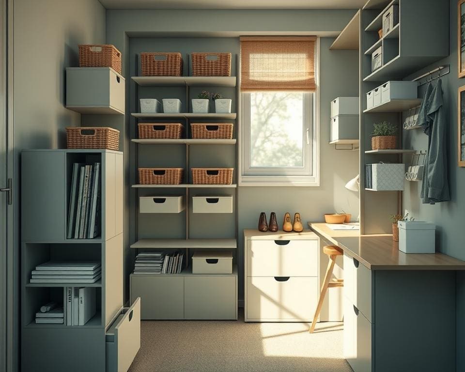 opbergoplossingen kleine ruimte
