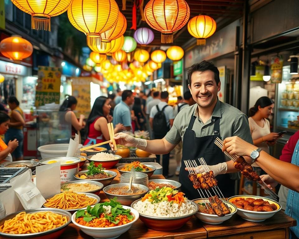 aziatische streetfood gerechten