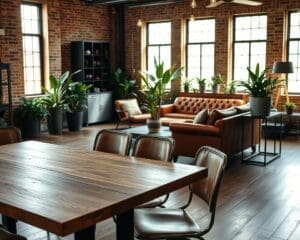 industrieel interieur meubels