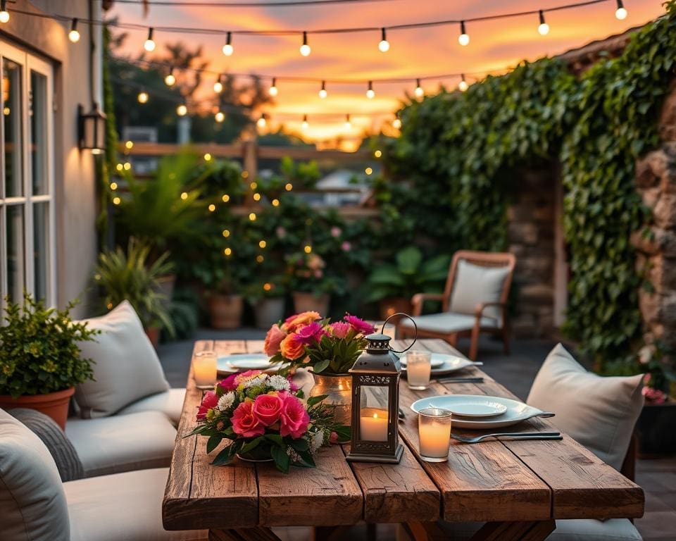 terras inrichten
